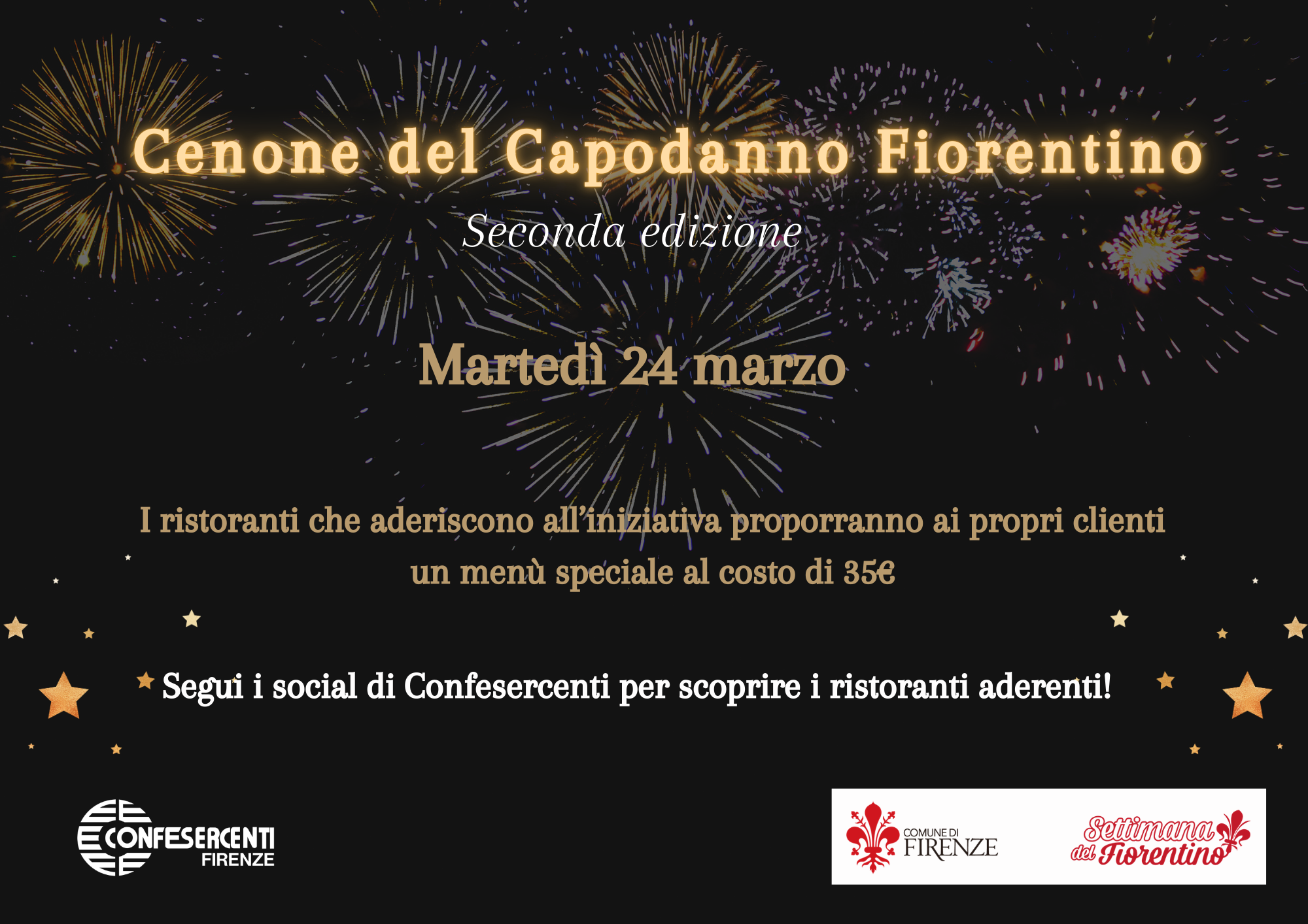 Ecco la seconda edizione del Cenone del Capodanno Fiorentino