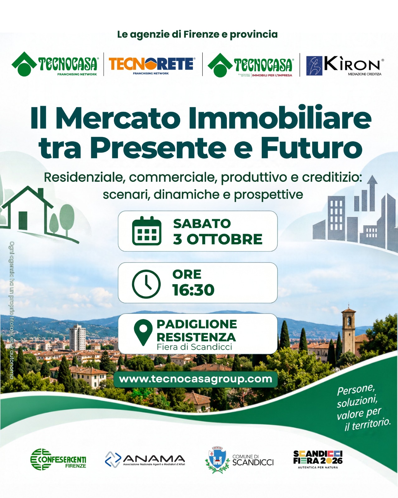 Fiera di Scandicci: un momento di confronto sul futuro del mercato immobiliare. Sabato 3 ottobre – ore 16.30